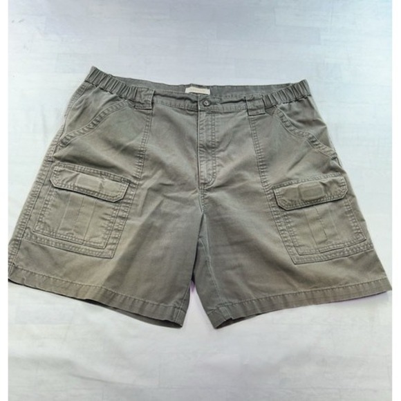 Savane Men's W40 Cargo Shorts Hiking Outdoor Olive Khaki Active Comfort‎ - Picture 1 of 13